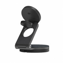 画像をギャラリービューアに読み込む, Mag 360 Qi2 対応 3 in 1 ターンテーブル式ワイヤレス充電器 (デュアル 15W タイプ)