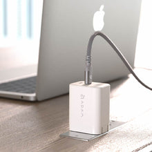 画像をギャラリービューアに読み込む, OMNIA X45C 45W 窒化ガリウム GaN 2ポートミニ急速充電器+PeAk II USB-C to Lightning Cable C120B メタリカルメッシュケーブル