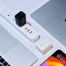画像をギャラリービューアに読み込む, OMNIA X45C 45W 窒化ガリウム GaN 2ポートミニ急速充電器+PeAk II USB-C to Lightning Cable C120B メタリカルメッシュケーブル