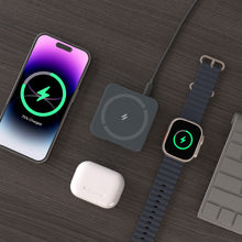 画像をギャラリービューアに読み込む, Mag 3 MagSafe対応 折りたたみ式 3 in 1 ワイヤレス充電スタンド + EVE II 飛行機用Bluetoothイヤホンジャックアダプタ