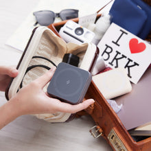 画像をギャラリービューアに読み込む, Mag 3 MagSafe対応 折りたたみ式 3 in 1 ワイヤレス充電スタンド + EVE II 飛行機用Bluetoothイヤホンジャックアダプタ