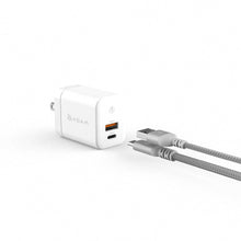 画像をギャラリービューアに読み込む, OMNIA X45A 45W 窒化ガリウム GaN 2ポートミニ急速充電器 + PeAk II USB-C to Lightning Cable C120B メタリカルメッシュケーブル(1.2M)