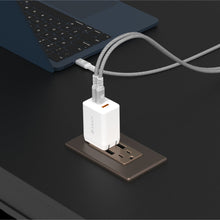 画像をギャラリービューアに読み込む, OMNIA X65 65W 窒化ガリウム GaN 3ポート急速充電器+PeAk II USB-C to Lightning Cable C120B メタリカルメッシュケーブル(1.2M)