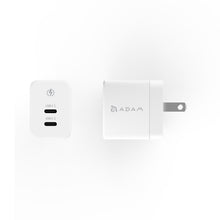 画像をギャラリービューアに読み込む, 【新製品登場】OMNIA X35C - 35W 窒化ガリウム GaN スマートシャント極小型2ポート急速充電器 + OMNIA X35A - 35W 窒化ガリウム GaN 極小型2ポート急速充電器 + PeAk II USB-C to Lightning Cable C200B メタリカルメッシュケーブル(2M)