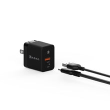 画像をギャラリービューアに読み込む, 【新製品登場】OMNIA X35A - 35W 窒化ガリウム GaN 極小型2ポート急速充電器 + PeAk III Lightning Cable 120B メタリカルメッシュケーブル(1.2M)