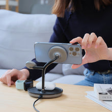 画像をギャラリービューアに読み込む, OMNIA M3+ Apple MFW認証 3 in 1 MagSafe対応 ワイヤレス充電スタンド + OMNIA X3 Kit PD30W Lightning 急速充電セット