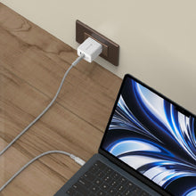 画像をギャラリービューアに読み込む, 【新製品登場】OMNIA X35C - 35W 窒化ガリウム GaN スマートシャント極小型2ポート急速充電器 + PeAk II USB-C to Lightning Cable C120B メタリカルメッシュケーブル(1.2M)