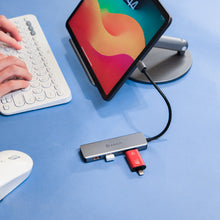 画像をギャラリービューアに読み込む, CASA Hub A04 USB-C Gen2 4 in 1高速データ伝送ハブ+iKlips DUO+ 超高速iPhone &amp; iPad専用フラッシュドライブ 128GB
