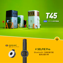 画像をギャラリービューアに読み込む, T45 45W トラベル用充電器 + SELFIE Pro Bluetooth 三脚変換可能磁気自撮り棒
