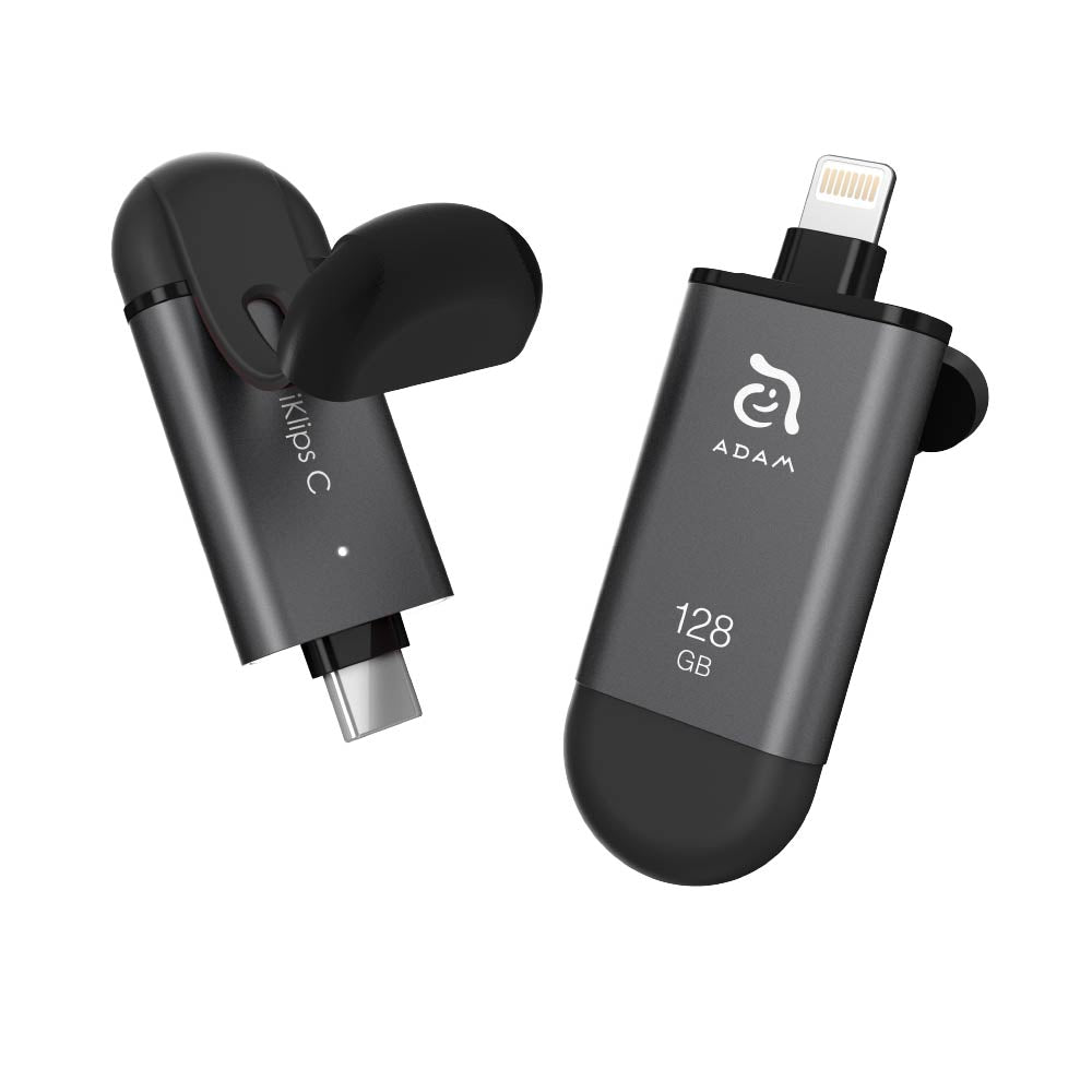 CASA Hub Stand Pro 6 in 1 USB-Cハブ付き回転式PCスタンド+ iKlips C Lightning To USB−C iPhone 双方向スマートフラッシュドライブ (128/256GB)