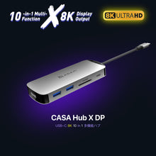 画像をギャラリービューアに読み込む, CASA Hub X DP USB-C 8K対応 10 in 1 ドッキングステーション
