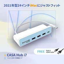 画像をギャラリービューアに読み込む, CASA Hub i7 24インチiMac専用 USB-C 7 in 1多機能ハブ iMac24
