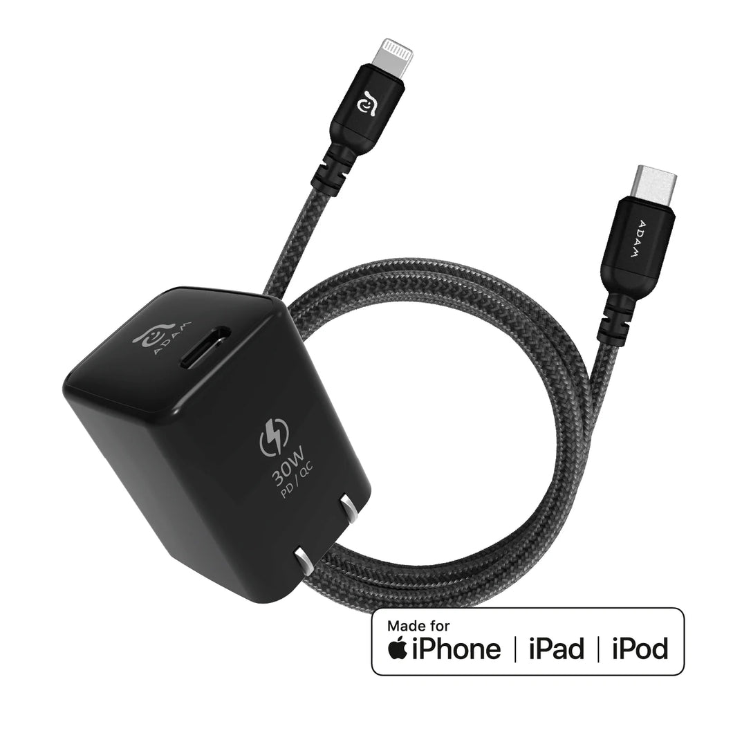 OMNIA M3+ Apple MFW認証 3 in 1 MagSafe対応 ワイヤレス充電スタンド + OMNIA X3 Kit PD30W Lightning 急速充電セット
